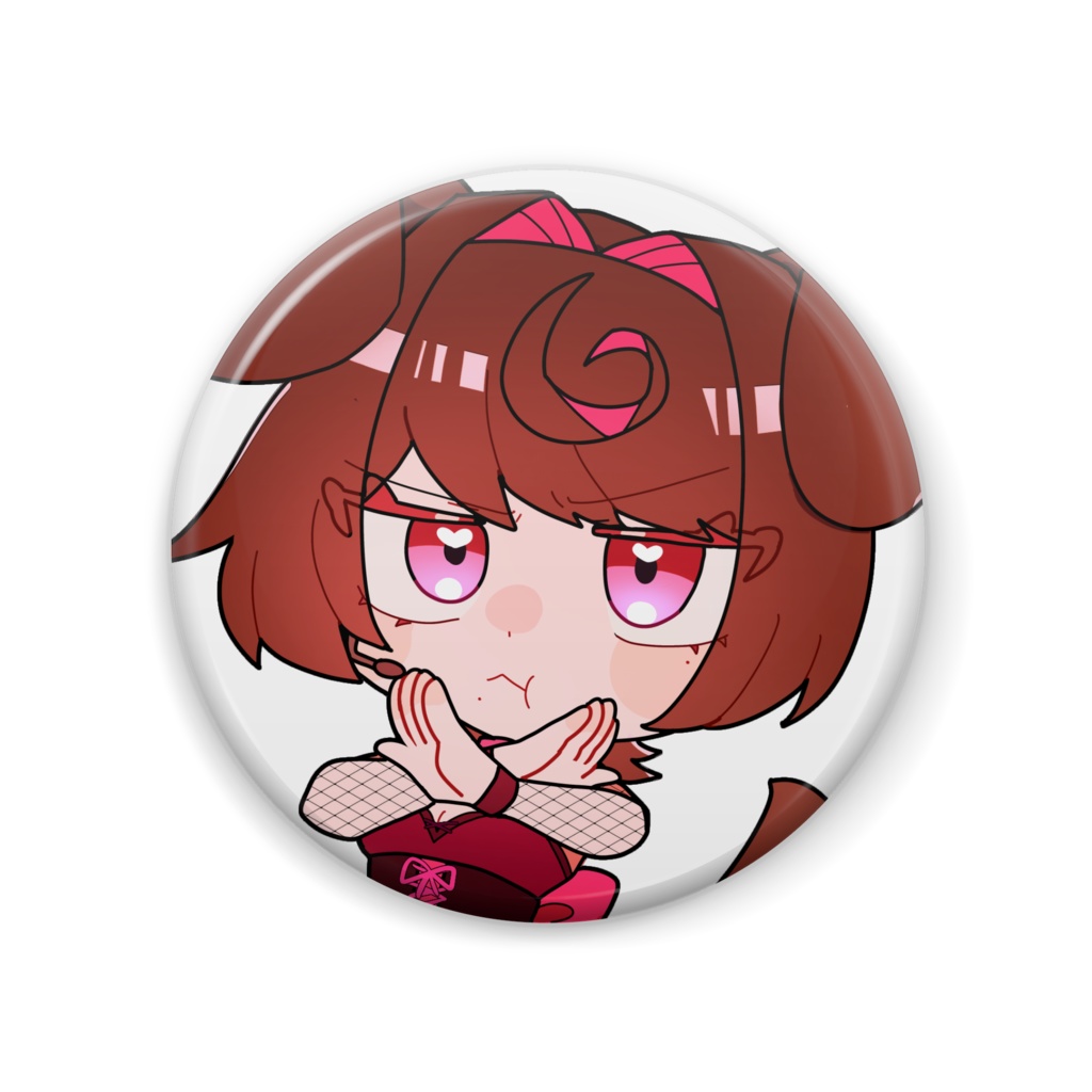 【歌みたグッズ】57㎜缶バッジ【犬飼ましろ】