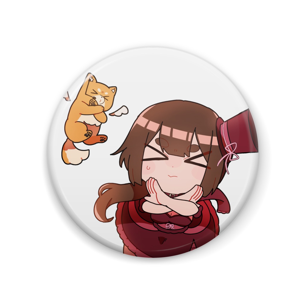 【歌みたグッズ】57㎜缶バッジ【ご主人＆あむあむ】