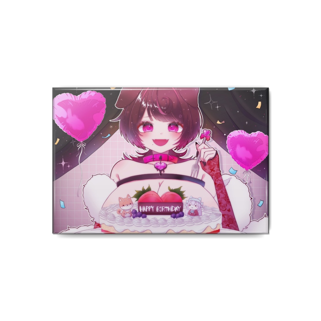 【2024年犬飼ましろ生誕祭グッズ】横型缶バッジ