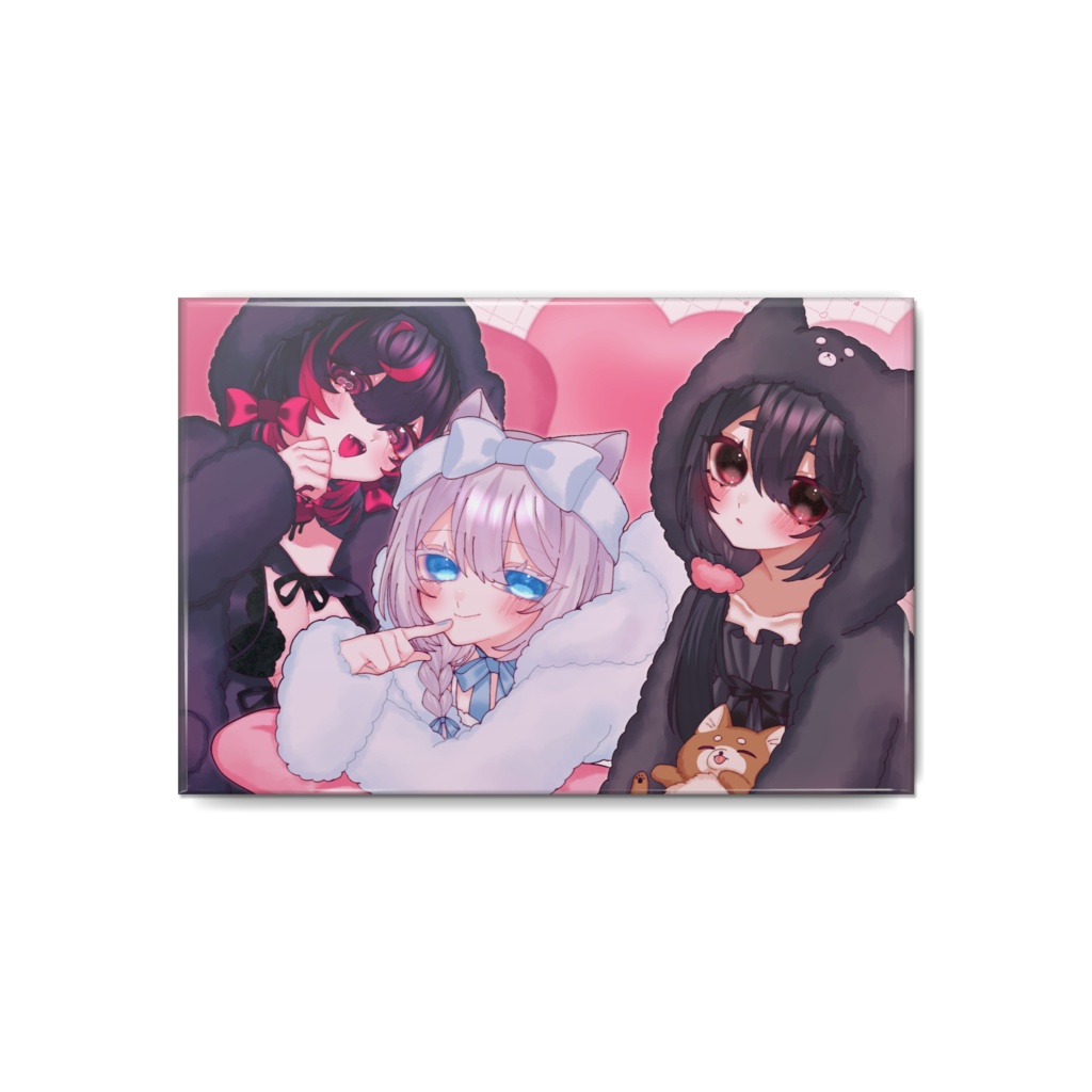 【2024年十璃凛生誕祭グッズ】スクエア缶バッジ