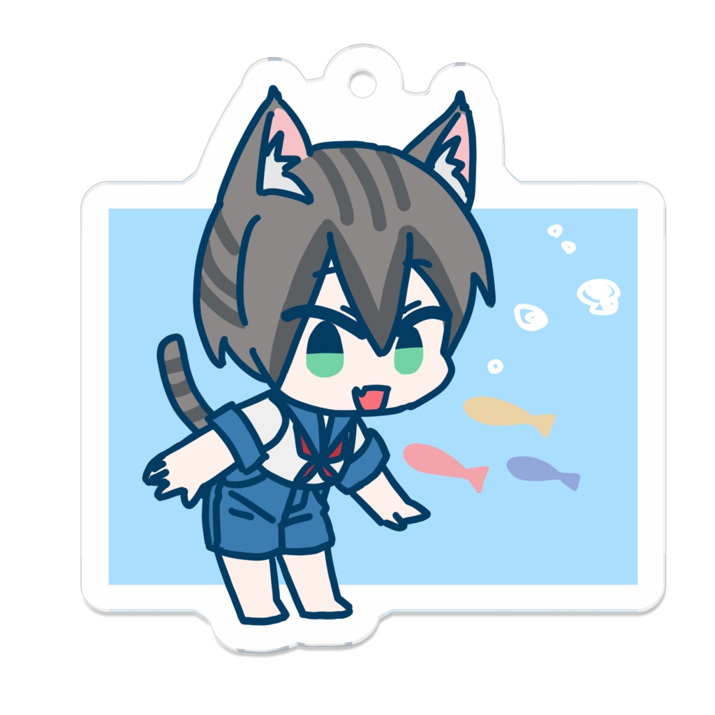 ショタねこアクリルキーホルダー
