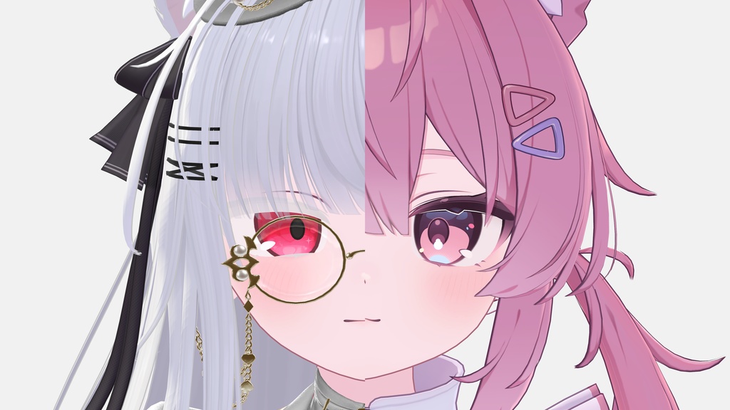 💜 プラム / Plum 💜 目テクスチャ & ブレンドシェイプ Eye Texture & BlendShape -White-