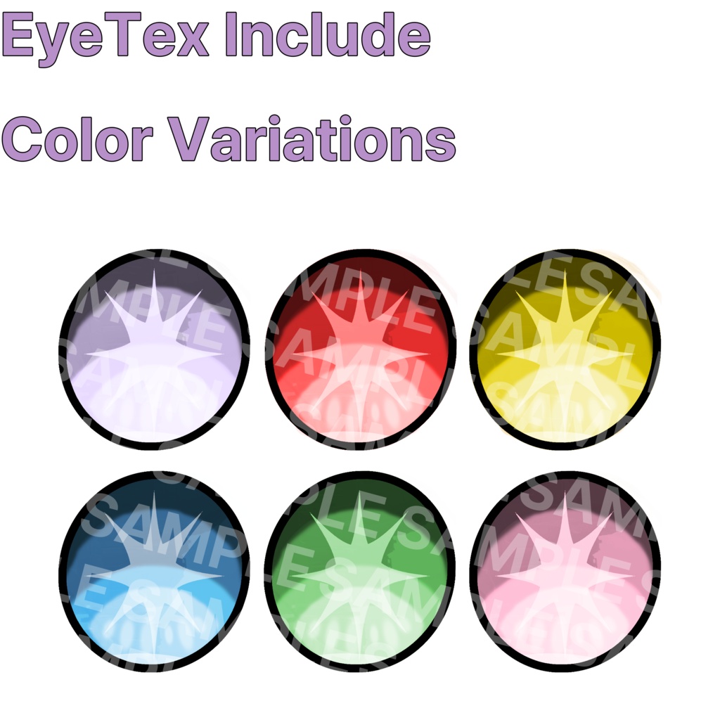💜 ショコラ / Chocolat 💜 目テクスチャ & ブレンドシェイプ Eye Texture & BlendShape -Celeb-