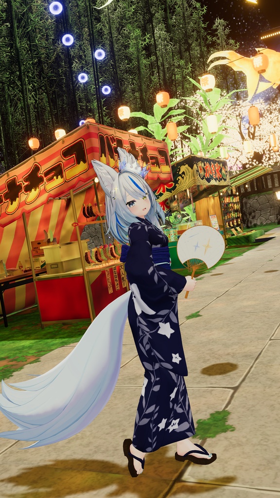 【VRChat】納涼和風うちわ【MA対応】