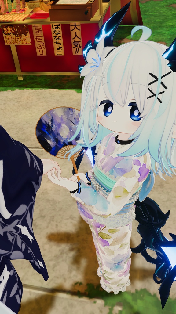 【VRChat】納涼和風うちわ【MA対応】