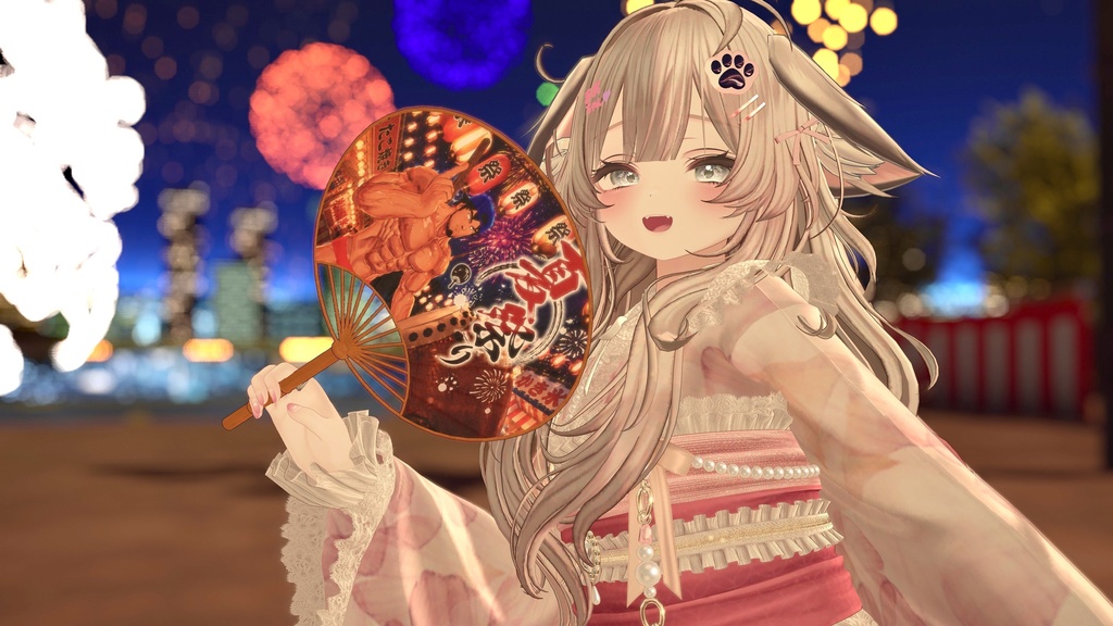 【VRChat】納涼和風うちわ【MA対応】