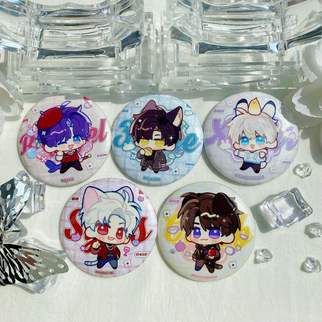 恋と深空 自立アクスタ 缶バッジ