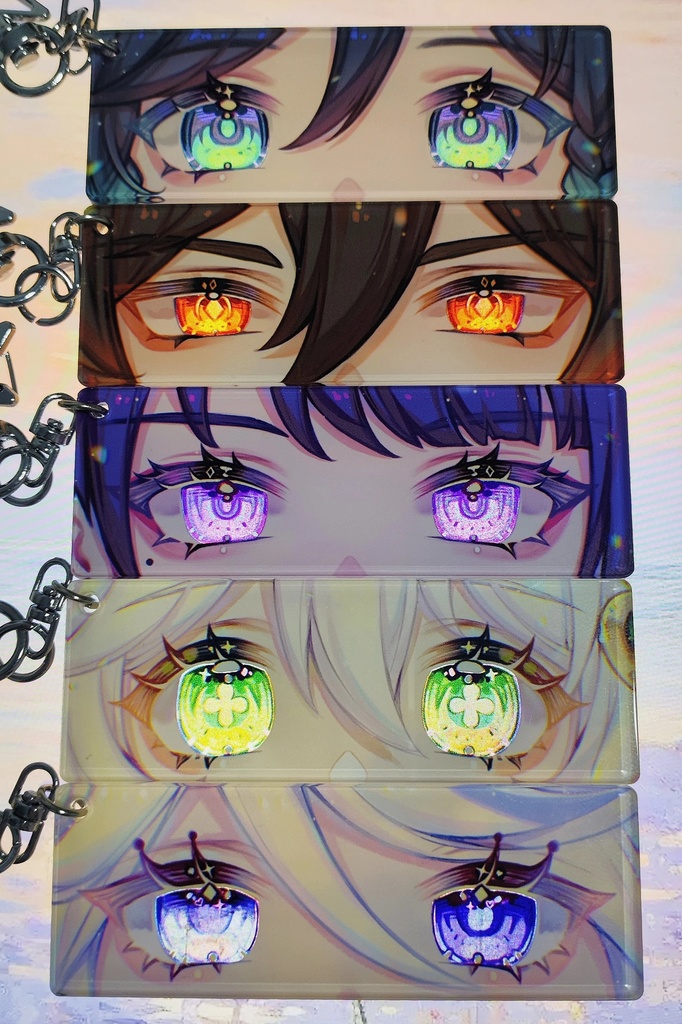 ウェンティ 鍾離 雷電将軍 ナヒーダ フリーナ 目ヂカラアクキー