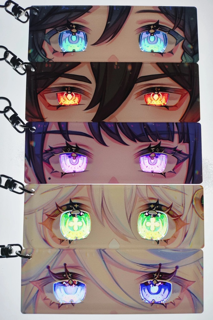 ウェンティ 鍾離 雷電将軍 ナヒーダ フリーナ 目ヂカラアクキー