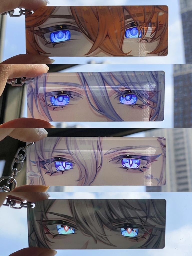 アルハイゼン ヌヴィレット タルタリヤ 神里綾人 目ヂカラアクキー