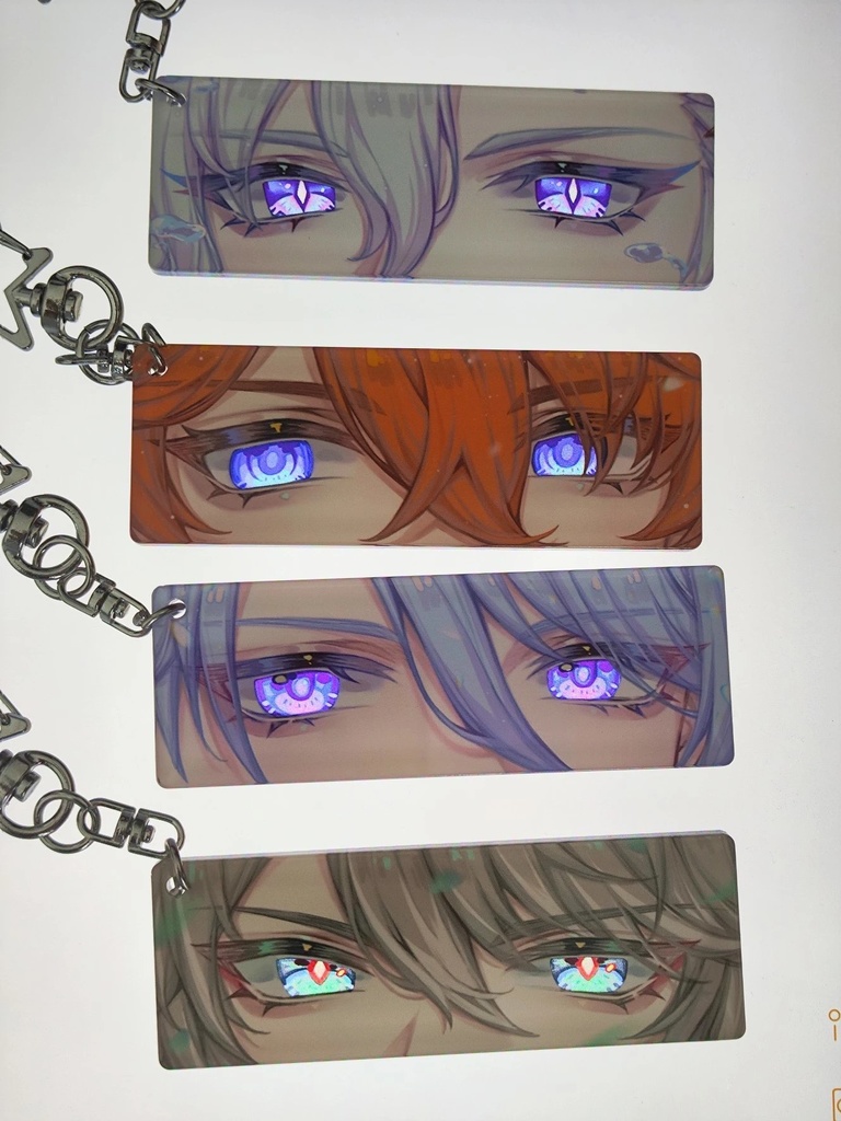 アルハイゼン　ヌヴィレット　タルタリヤ　神里綾人　目ヂカラアクキー