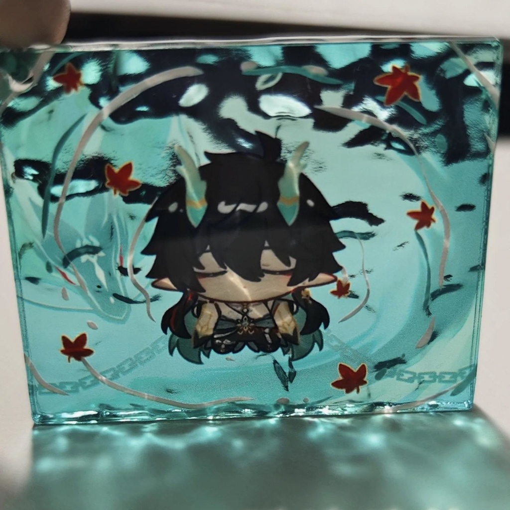 波纹アクキー 魈 タルタリヤ 椒丘 飲月