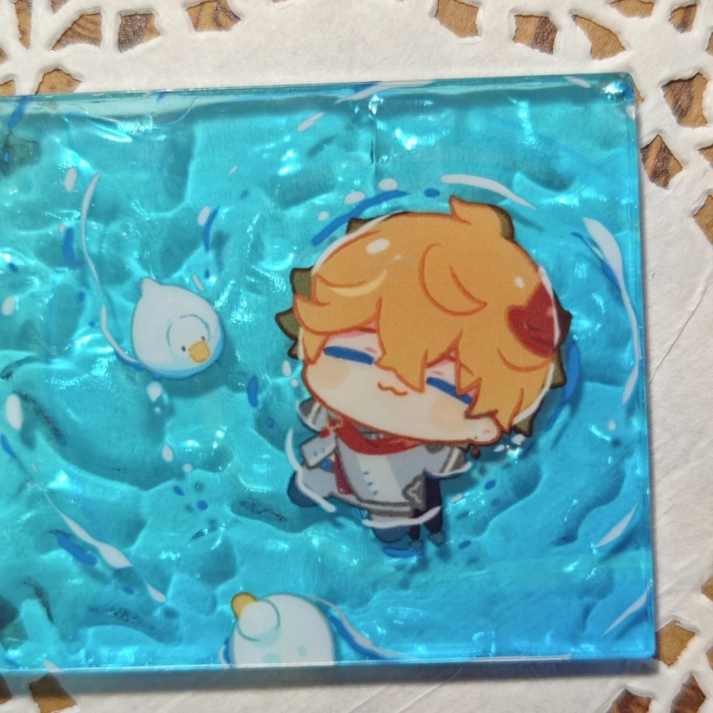 波纹アクキー 魈 タルタリヤ 椒丘 飲月