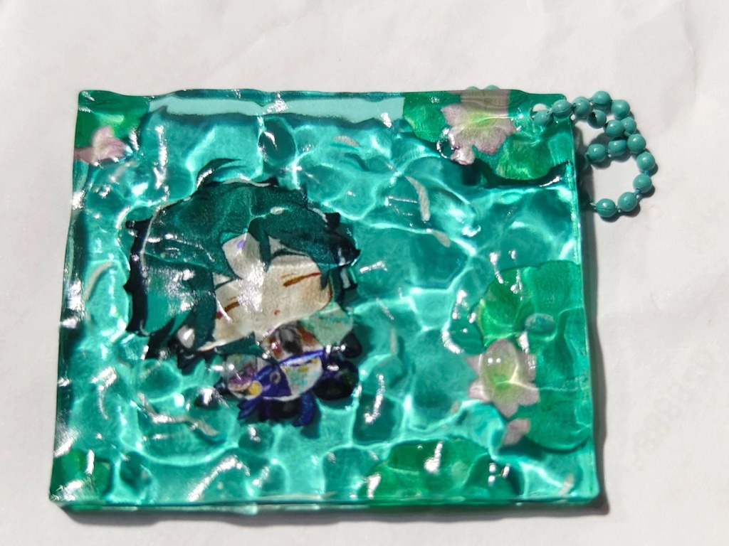 波纹アクキー 魈 タルタリヤ 椒丘 飲月