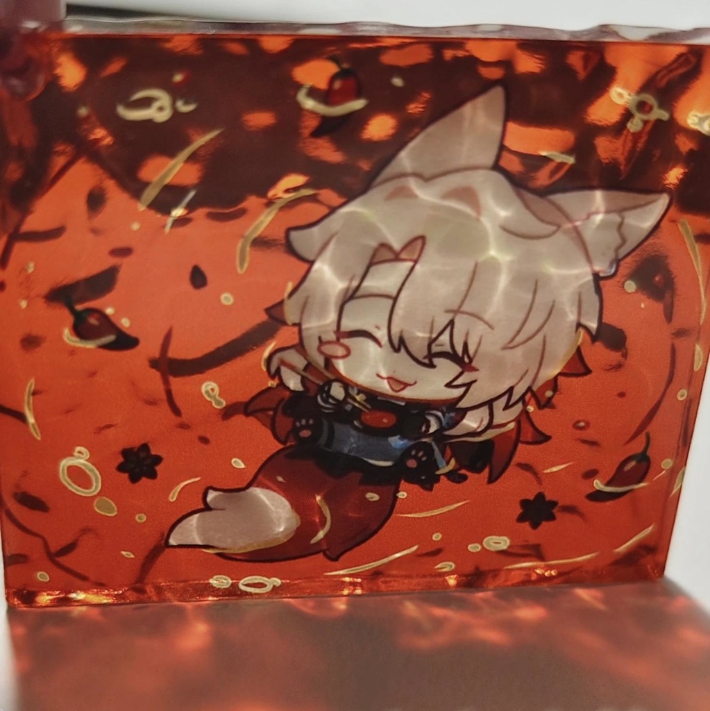 波纹アクキー 魈 タルタリヤ 椒丘 飲月