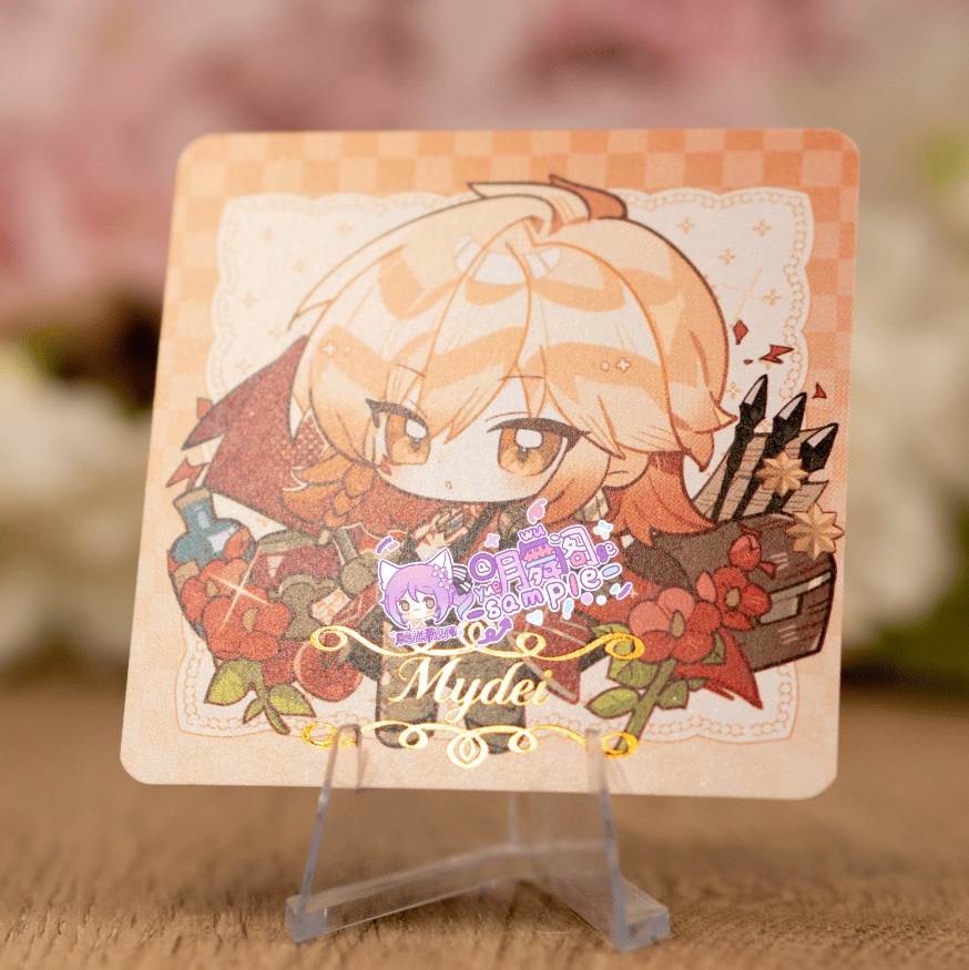 【委託販売】崩壊スターレイル 正方形カード 缶バッジ 【AMPHOREUS】