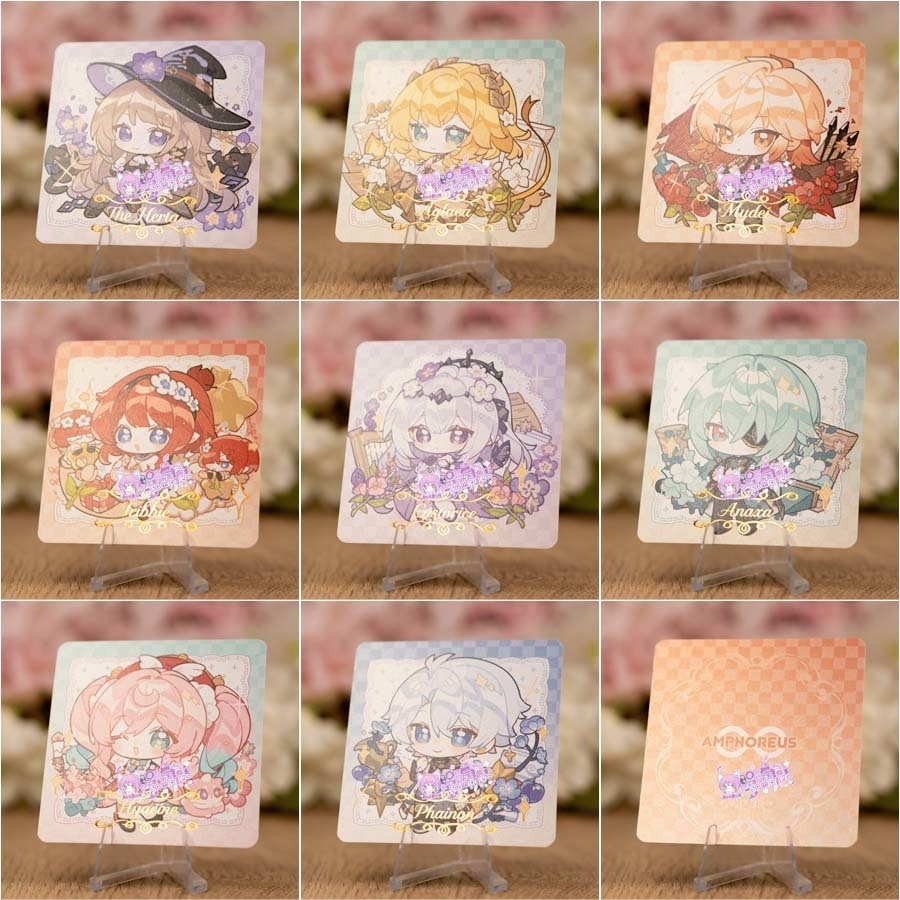 【委託販売】崩壊スターレイル　正方形カード　缶バッジ　【AMPHOREUS】