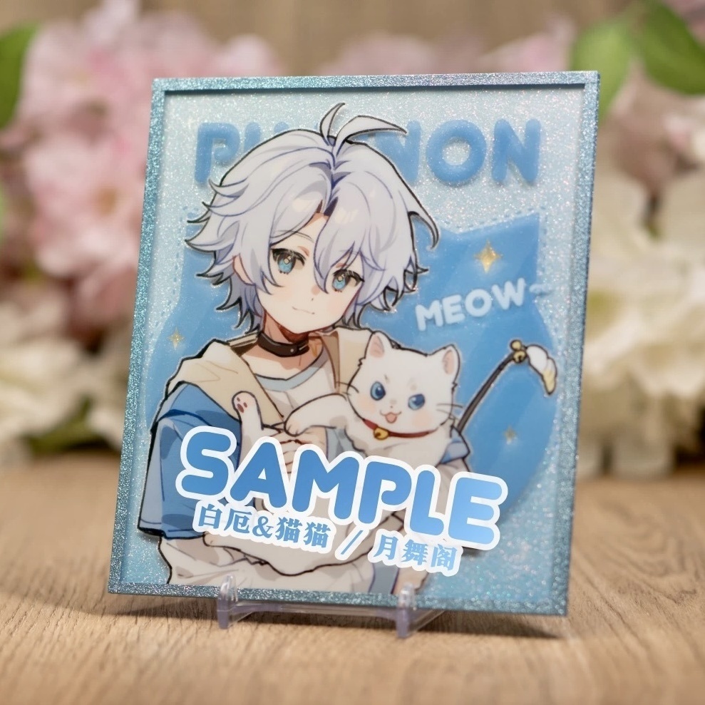 【委託販売】ファイノン　色紙　自立ミニアクスタ　チケット風カード　缶バッジ　【CAT】