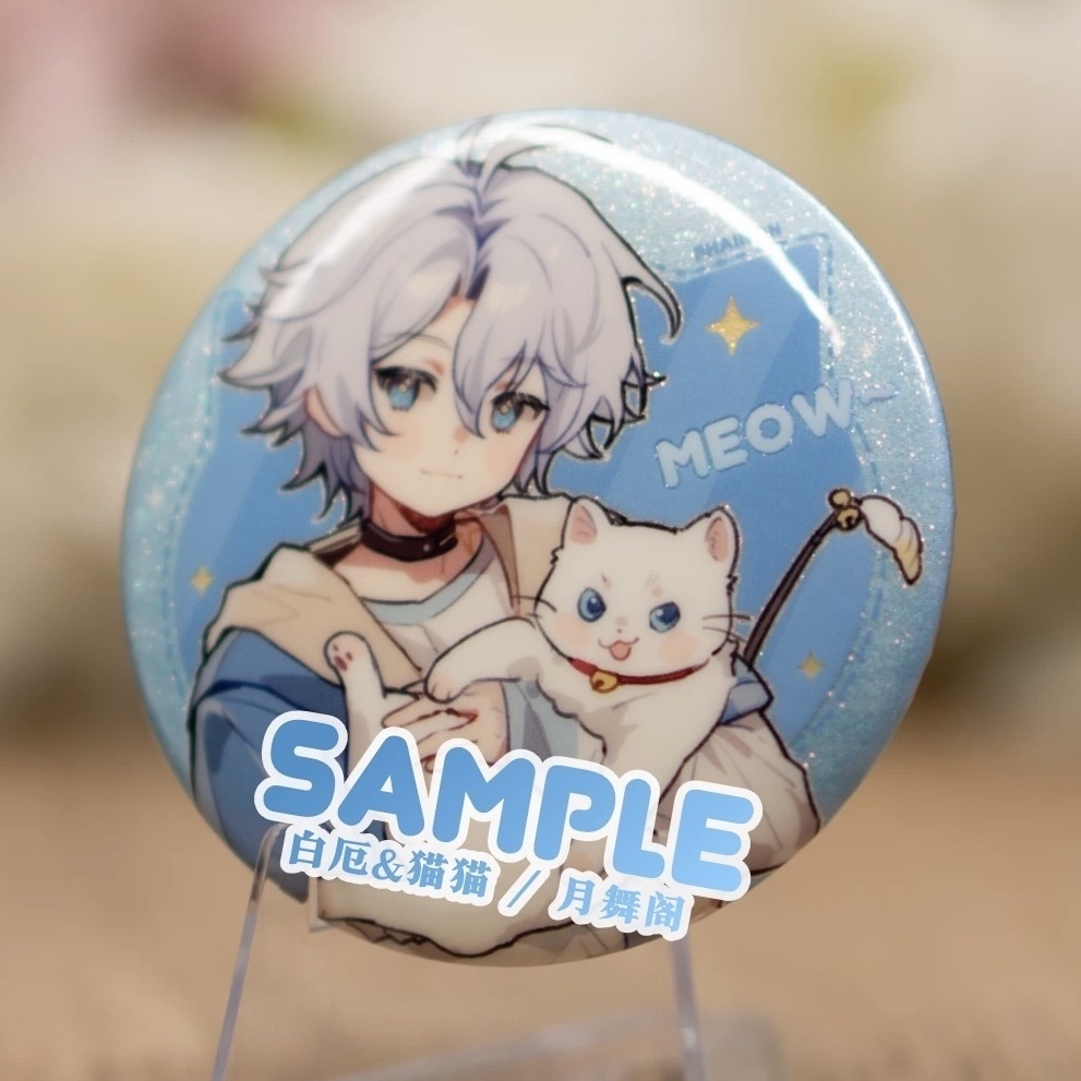 【委託販売】ファイノン 色紙 自立ミニアクスタ チケット風カード 缶バッジ 【CAT】