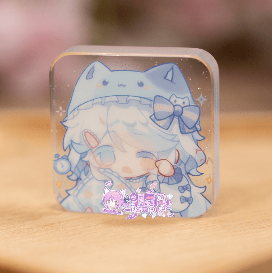 【委託販売】原神 アクリルブロック ポラロイドカード 【GOODNIGHT】