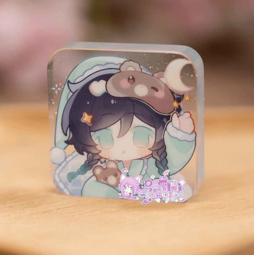 【委託販売】原神 アクリルブロック ポラロイドカード 【GOODNIGHT】