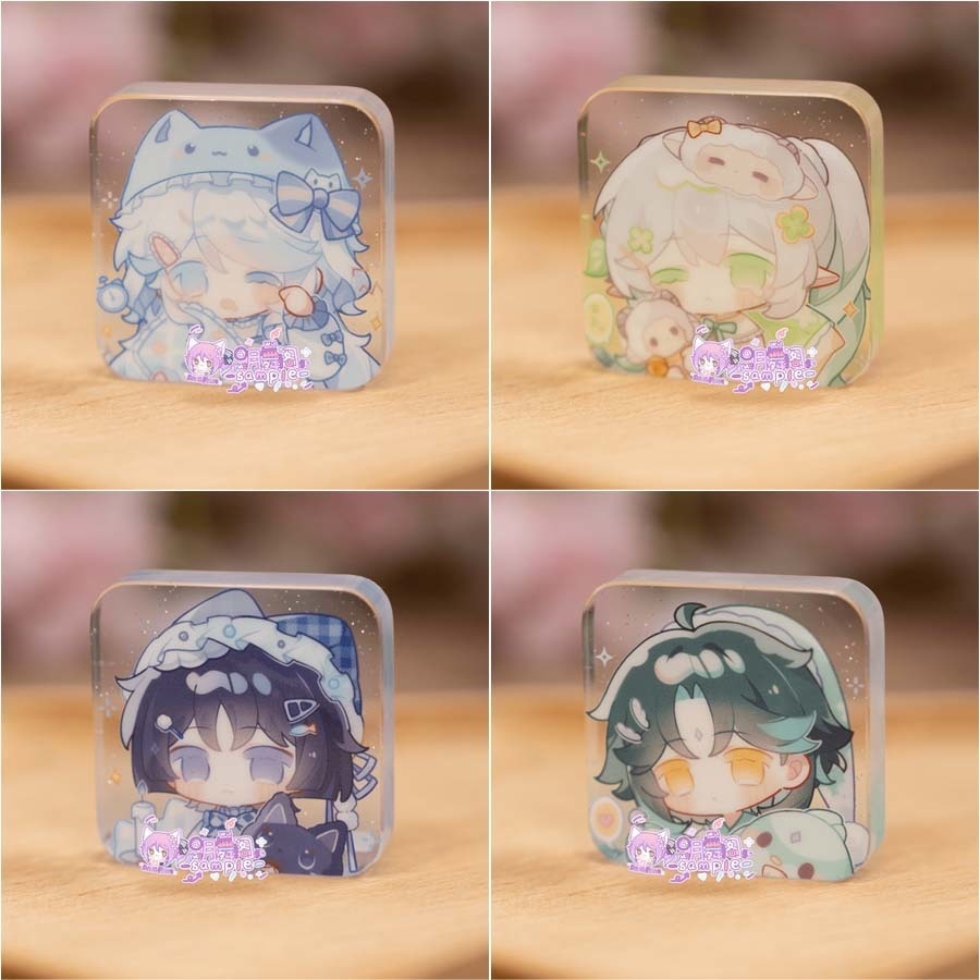 【委託販売】原神　アクリルブロック　ポラロイドカード　【GOODNIGHT】