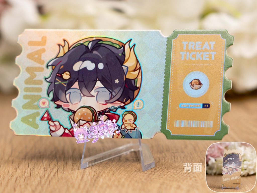 【委託販売】崩壊スターレイル アクリルブロック チケット風カード 缶バッジ 【スナックパーティー】