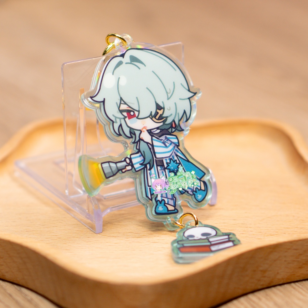 【委託販売】樹庭組 アクリルキーホルダー 夜光缶バッジ