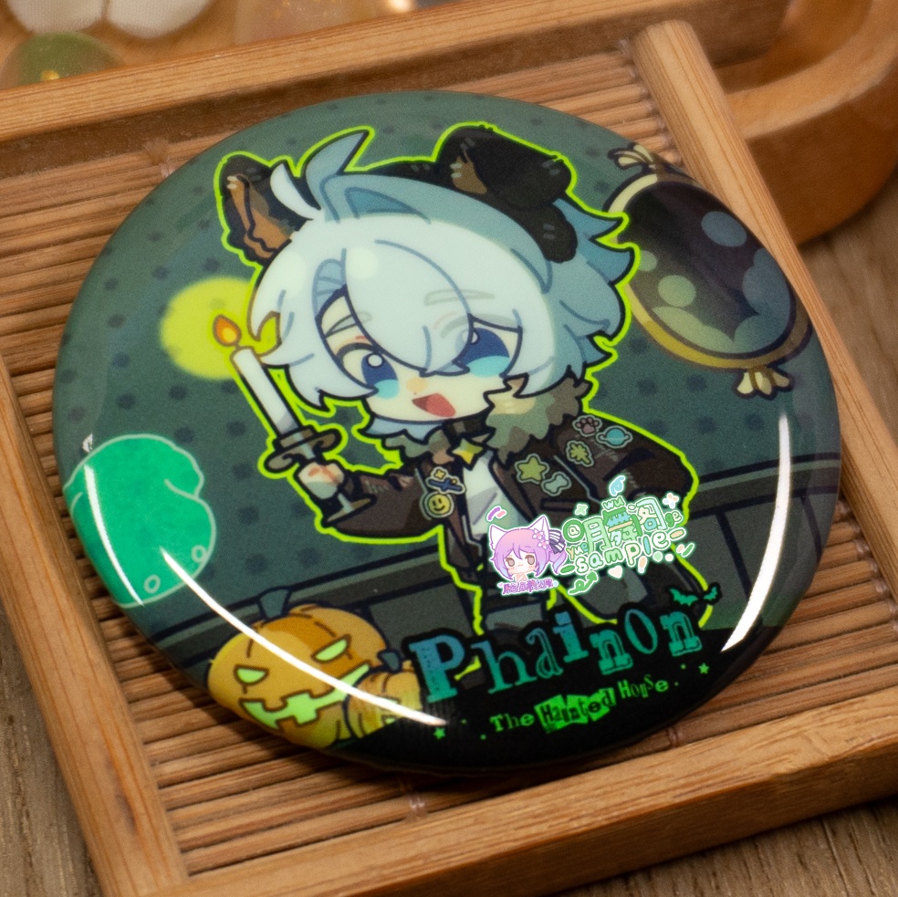 【委託販売】樹庭組 アクリルキーホルダー 夜光缶バッジ