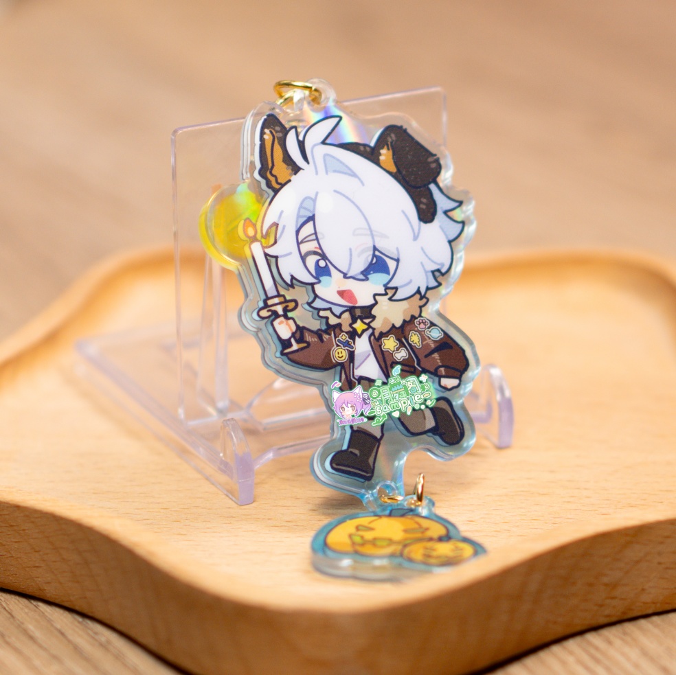 【委託販売】樹庭組 アクリルキーホルダー 夜光缶バッジ