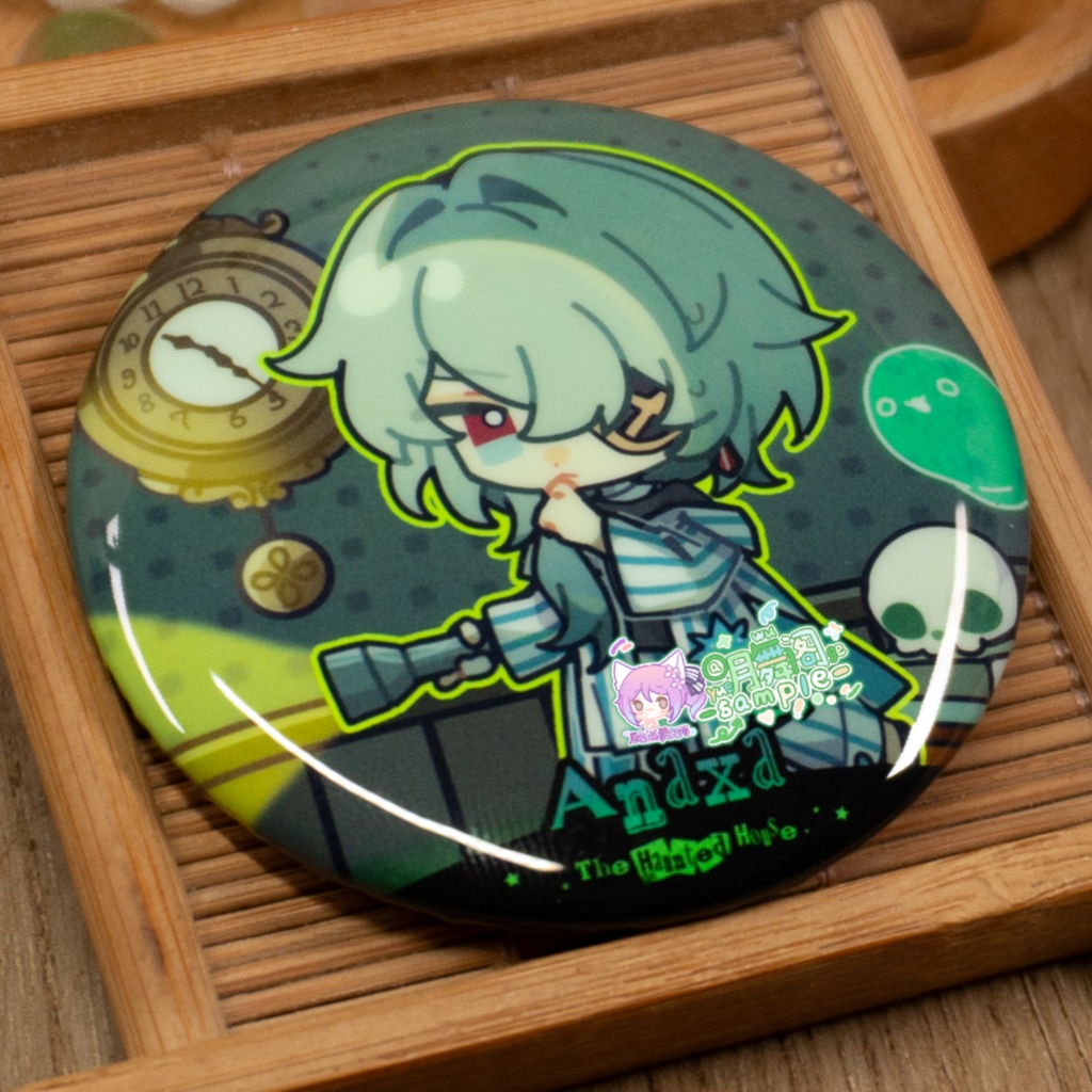 【委託販売】樹庭組 アクリルキーホルダー 夜光缶バッジ