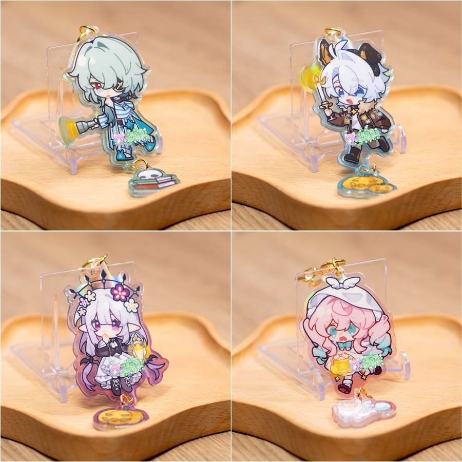 【委託販売】樹庭組 アクリルキーホルダー 夜光缶バッジ