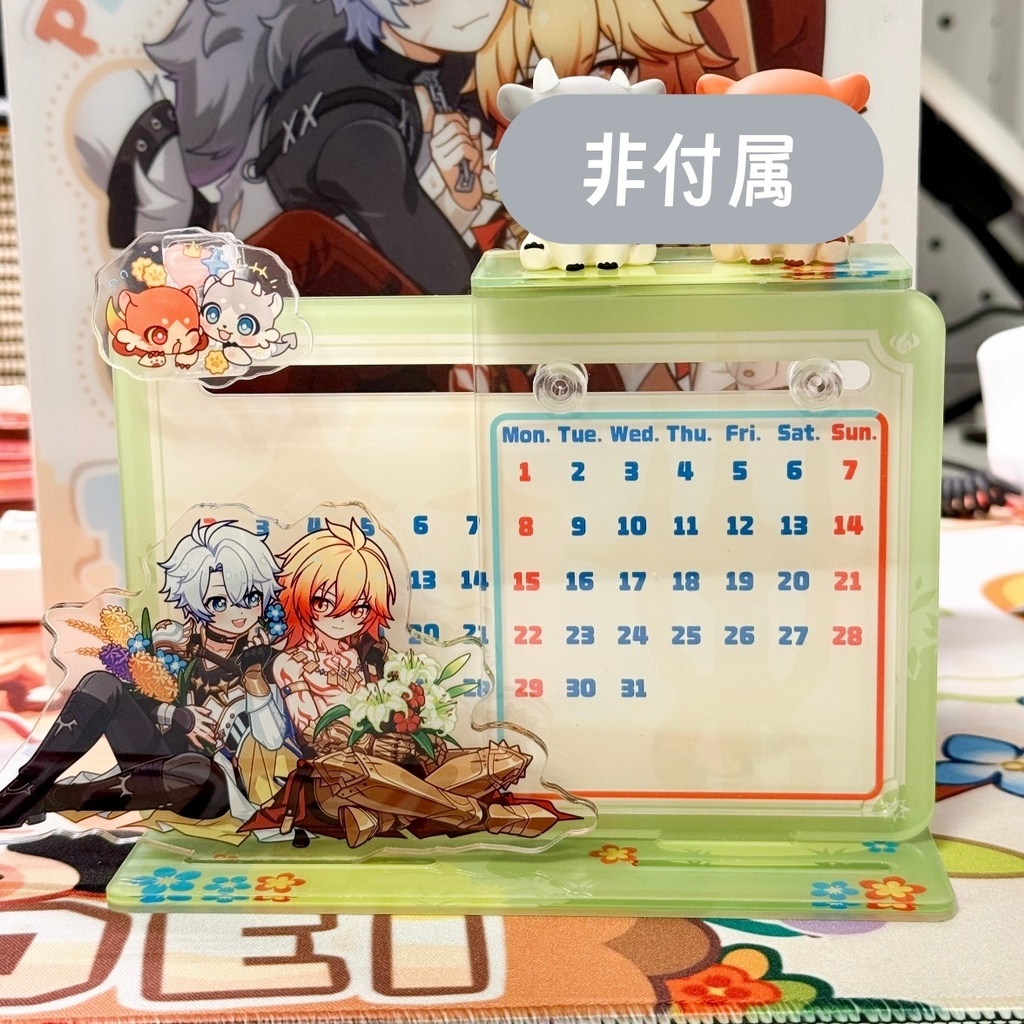 【ファイノン＆モーディス】 アクリル万年カレンダー