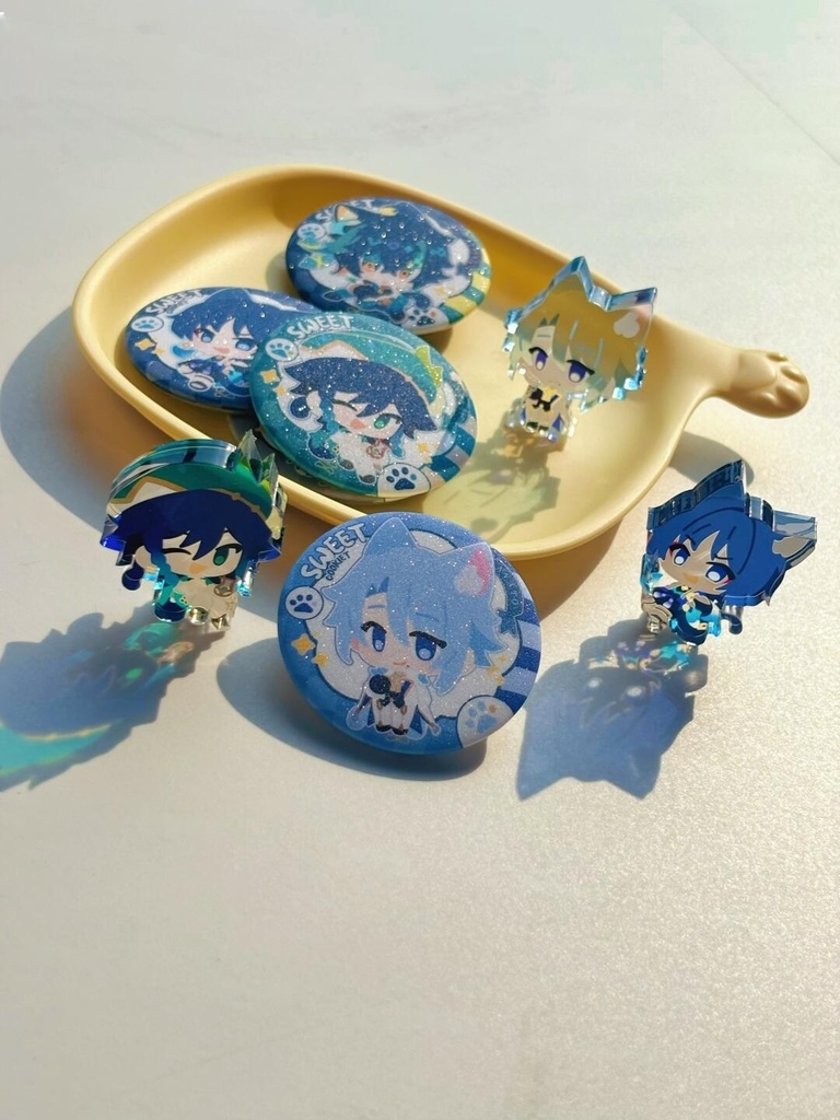 原神1.0 缶バッジ フリンズ キィニチ アルハイゼン カーヴェ