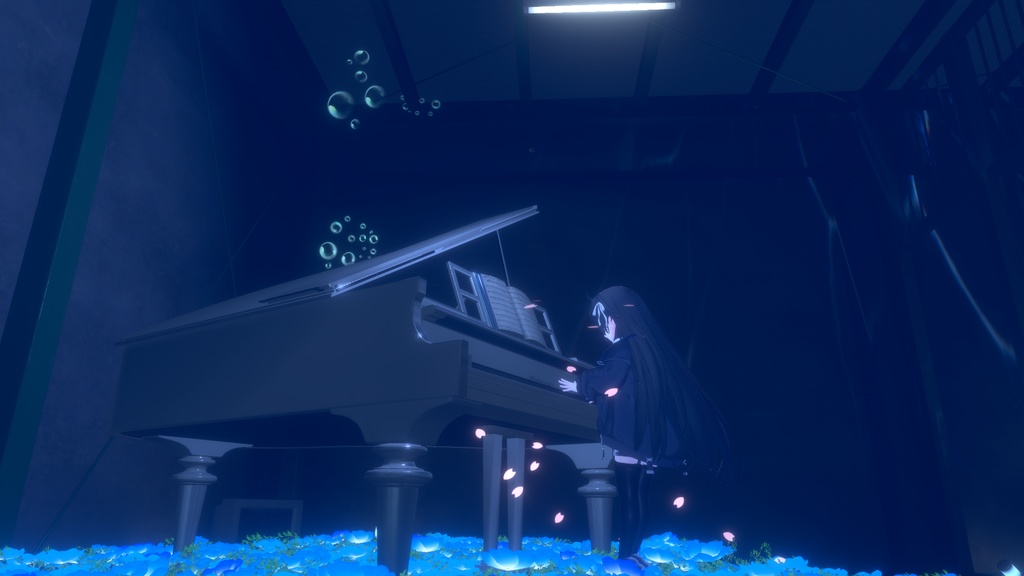 【アバターギミック】足元から舞う桜の花びら【MA対応/全アバター対応】