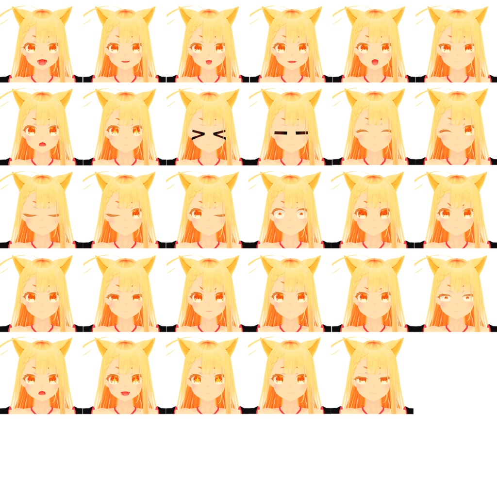 VRC用オリジナル3Dモデル【ねこの とか】