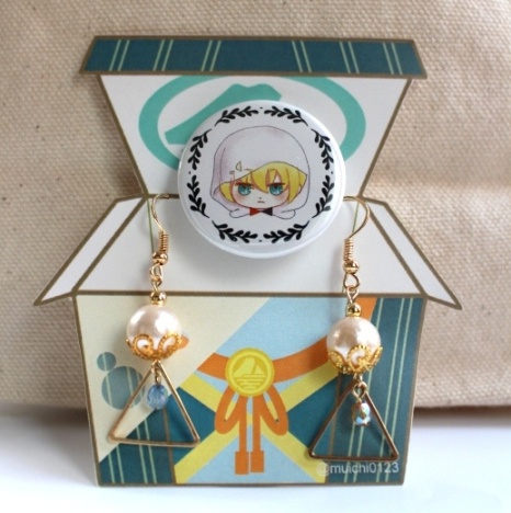 刀剣乱舞イメージピアス&缶バッジ