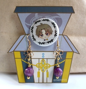 刀剣乱舞イメージピアス&缶バッジ