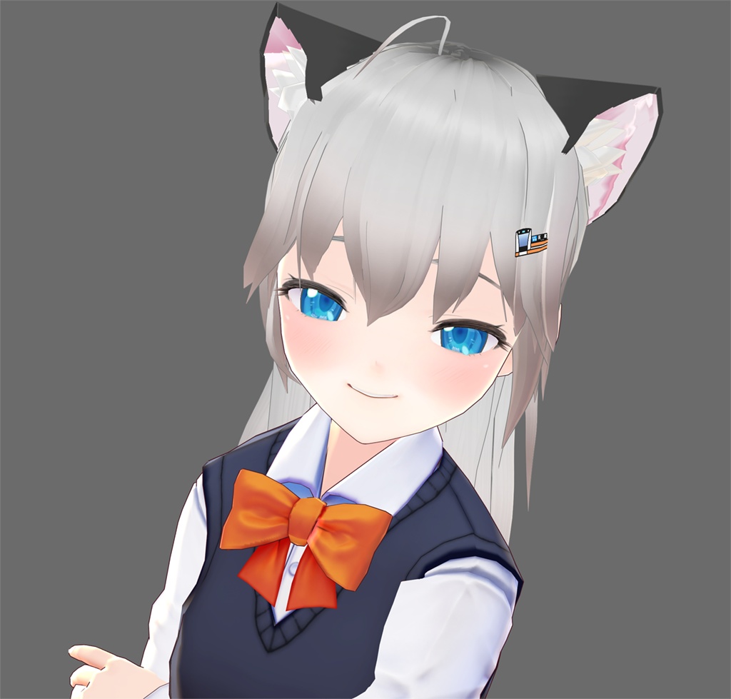 【Vroid用】でんしゃヘアクリップ-Type JC【アクセサリ】