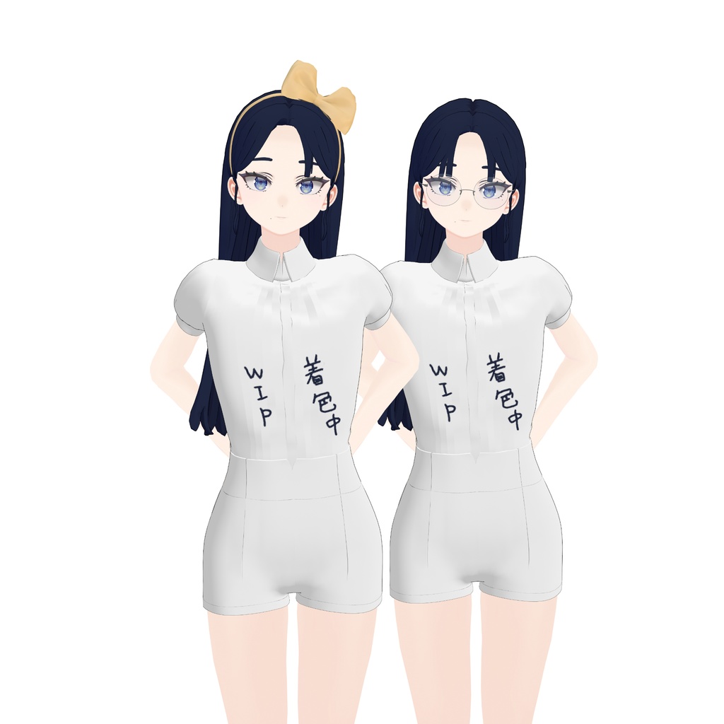 【青 / AO】 - 3Dアバター、デジタルフィギュア / 3D Avatar, Digital Figurine | VRChat and VRM