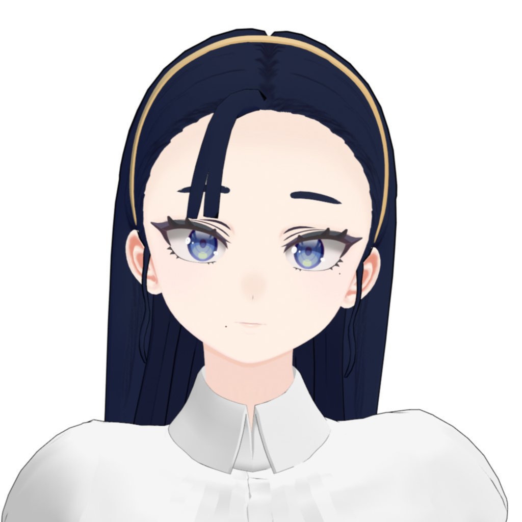 【青 / AO】 - 3Dアバター、デジタルフィギュア / 3D Avatar, Digital Figurine | VRChat and VRM