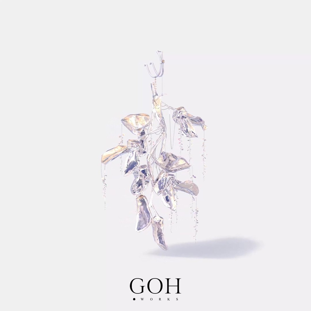 【先行販売】枝垂れ藤 / Shidare Fuji|デジタル美術品 / イヤーカフ、指輪、杖、バッグチャーム、VRChat対応