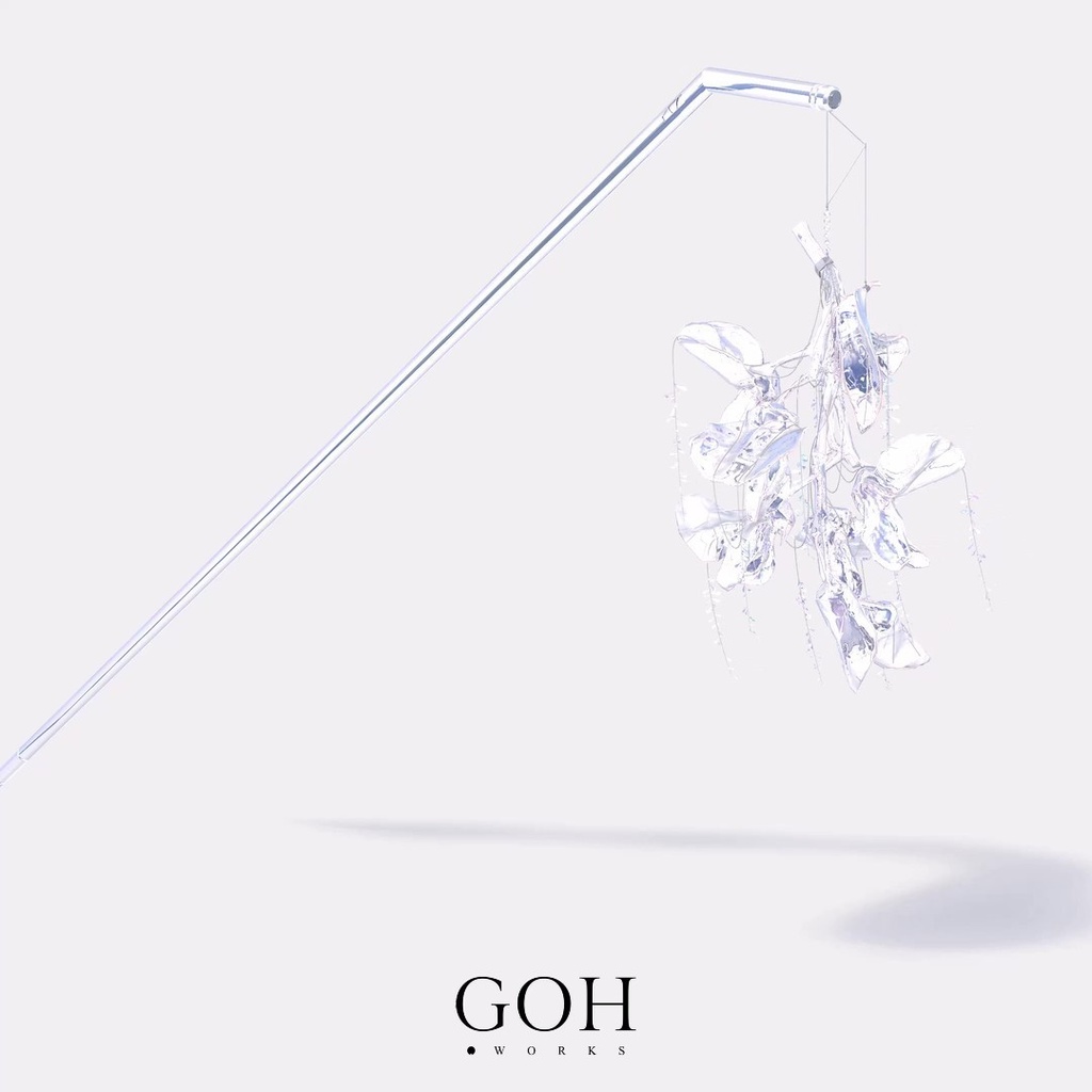 【先行販売】枝垂れ藤 / Shidare Fuji|デジタル美術品 / イヤーカフ、指輪、杖、バッグチャーム、VRChat対応