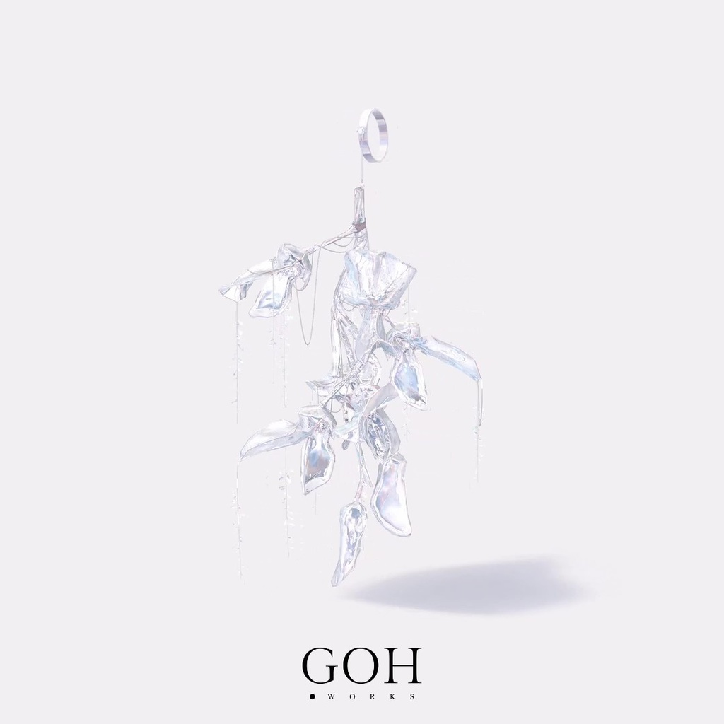 【先行販売】枝垂れ藤 / Shidare Fuji|デジタル美術品 / イヤーカフ、指輪、杖、バッグチャーム、VRChat対応