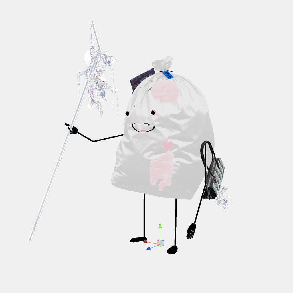 先行販売中【枝垂れ藤 / Shidare Fuji】デジタル美術品(イヤーカフ、指輪、杖、バッグチャーム)、VRChat対応