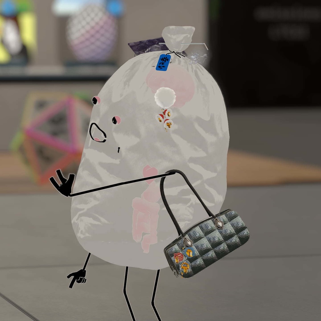 【先行販売】Tear Shell, Satchel|肩掛けと手持ち切り替え可能なバッグ、VRChat対応