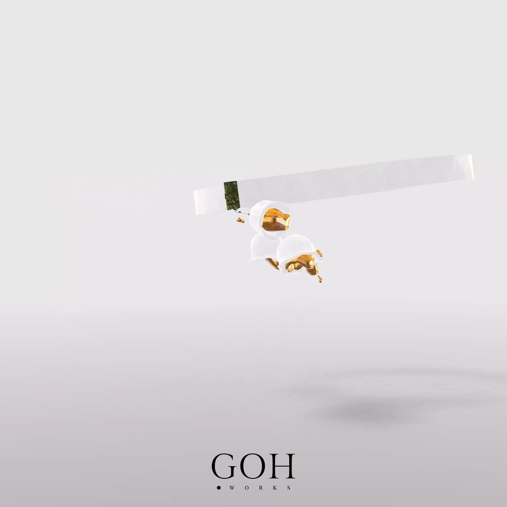 とろけるスズランのボンボン|イヤリング、ブローチ、ボンボン、チョーカー、ブレスレット、指輪、VRChat対応