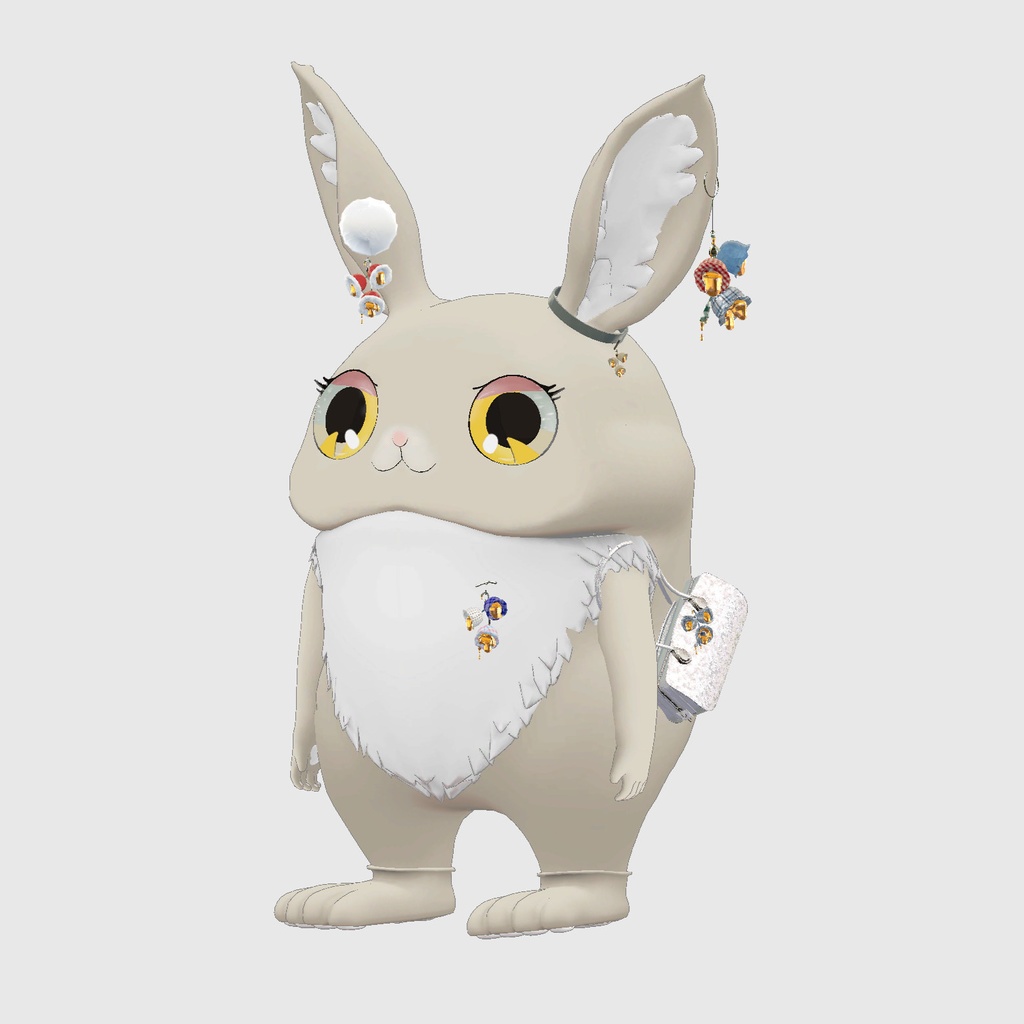 とろけるスズランのボンボン|イヤリング、ブローチ、ボンボン、チョーカー、ブレスレット、指輪、VRChat対応