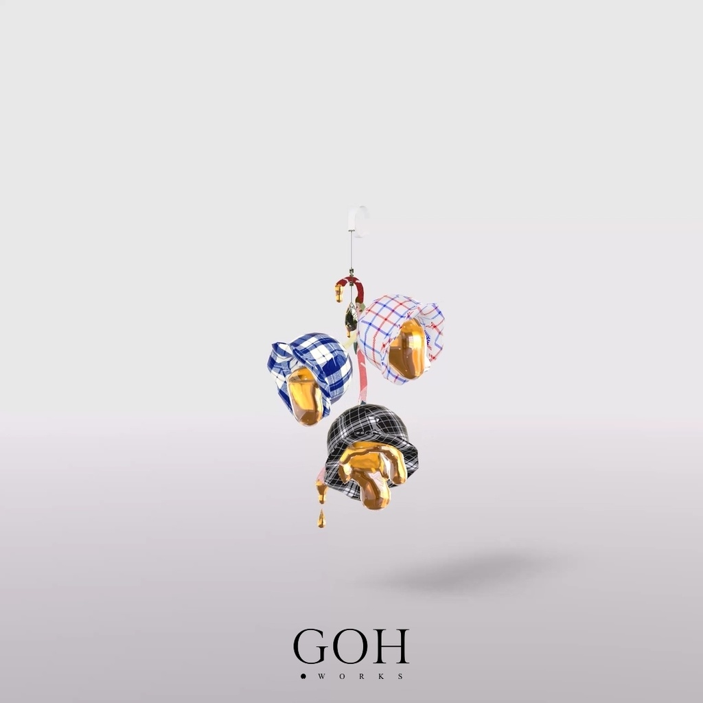 とろけるスズランのボンボン|イヤリング、ブローチ、ボンボン、チョーカー、ブレスレット、指輪、VRChat対応