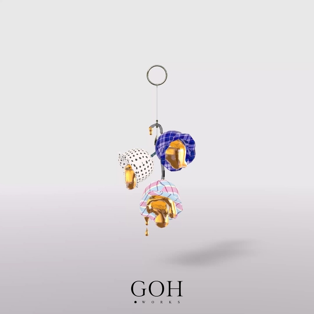 とろけるスズランのボンボン|イヤリング、ブローチ、ボンボン、チョーカー、ブレスレット、指輪、VRChat対応